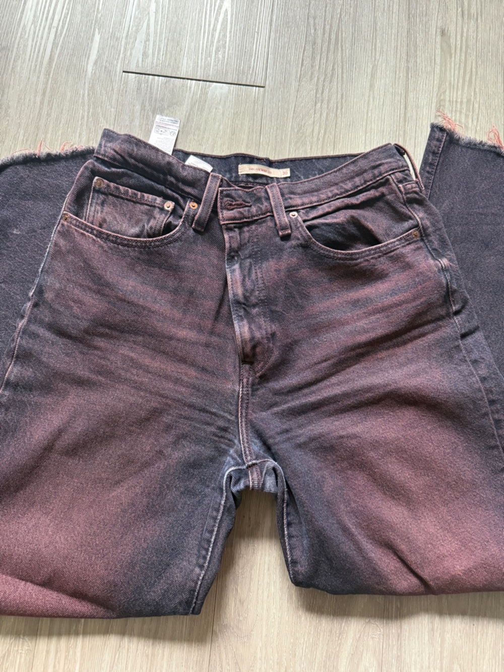 Purple Washed Denim Jeans